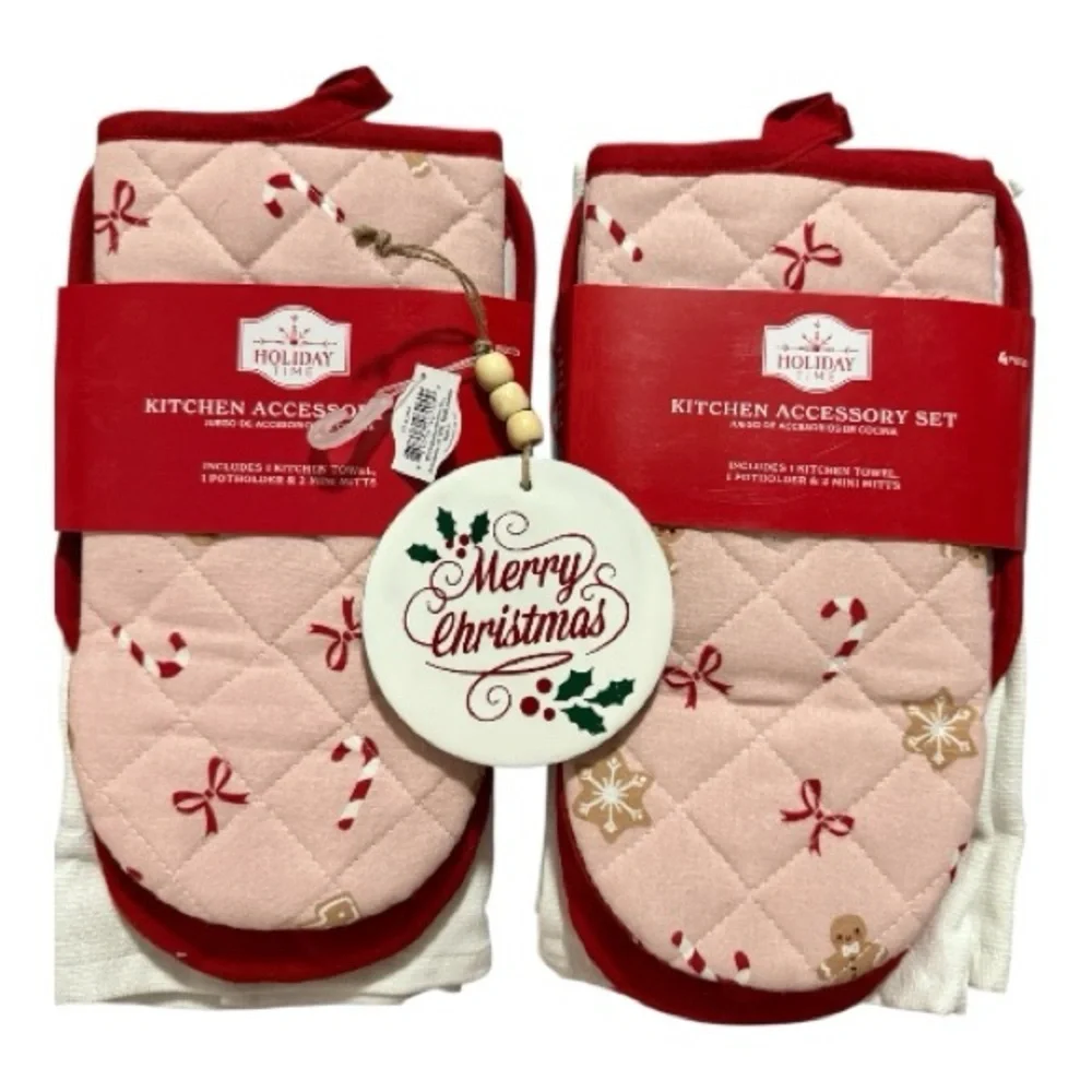 Holiday Time Kitchen Accessory Set with Ornament